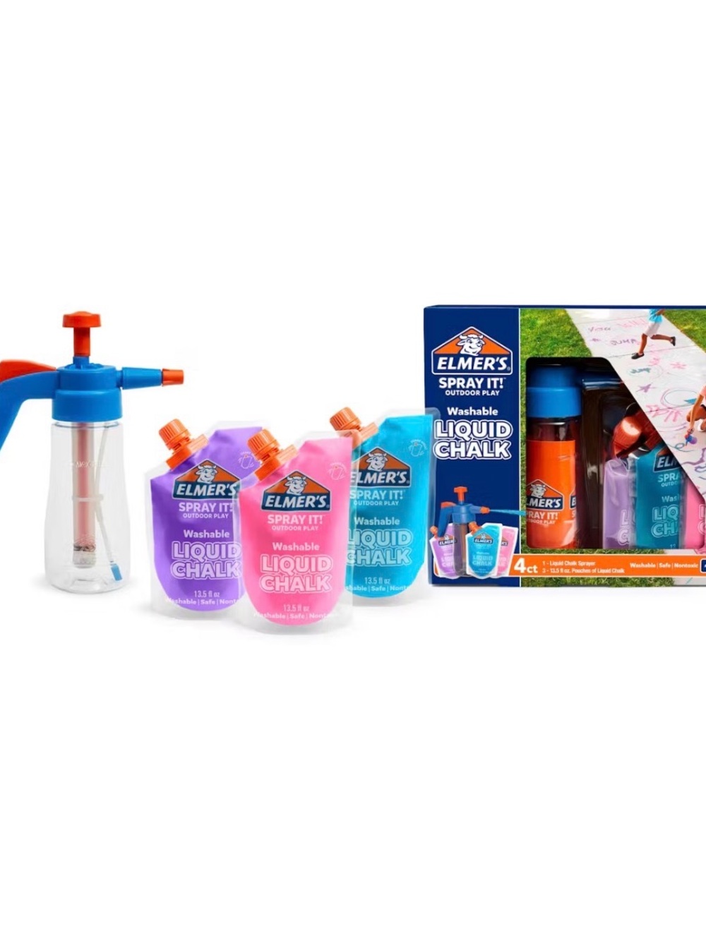 Washable Liquid Chalk Set - Pink & Blue